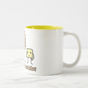 Bicolor Taza de los compinches del desayuno