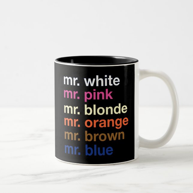 Bicolor Taza de los gángsteres de la película (Derecha)