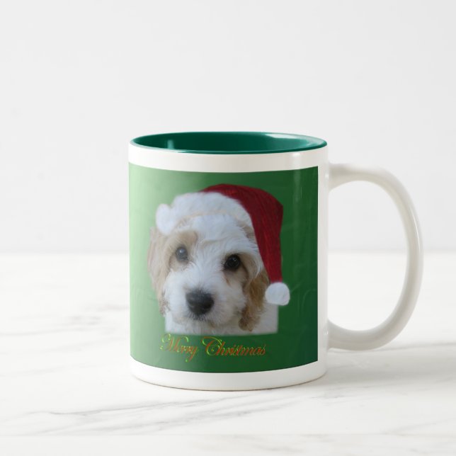 Bicolor Taza de los perritos de Santa (Derecha)