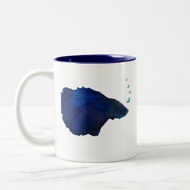 Bicolor Taza de los pescados de Betta (Izquierda)