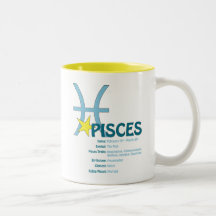 Taza de los rasgos de Piscis