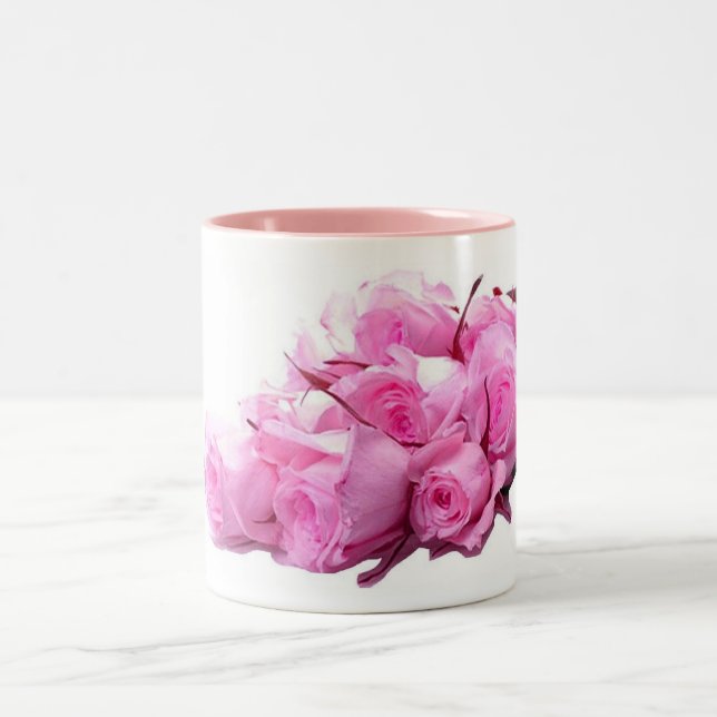 Bicolor Taza de los rosas (Centro)