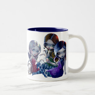 Bicolor Taza "de los tres sinos"