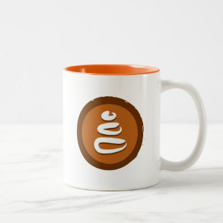 Bicolor Taza de los ZENES Stone de la yoga la "