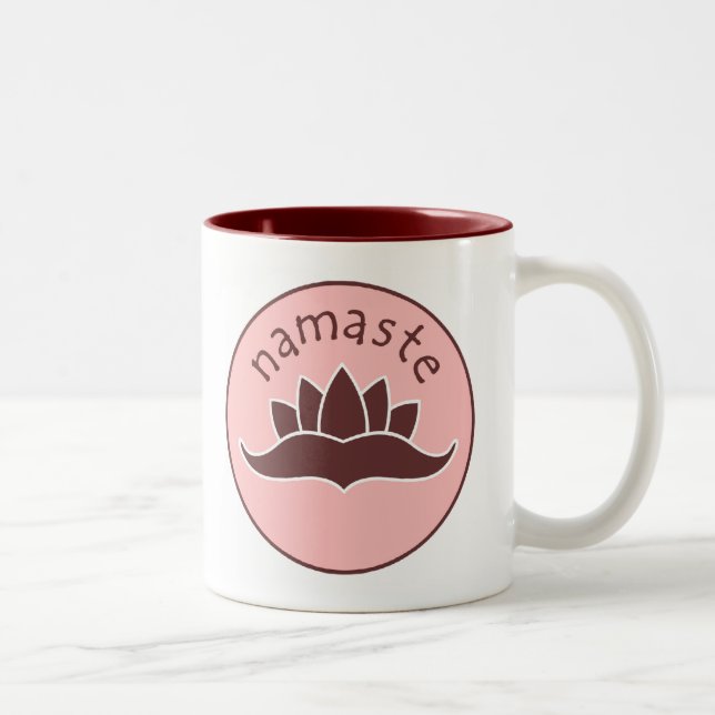 Bicolor Taza de Lotus Namaste (Derecha)