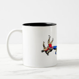 Bicolor Taza de lucha al papá de su luchador preferido