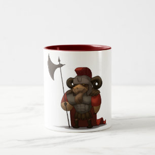 Bicolor Taza de lucha del espolón