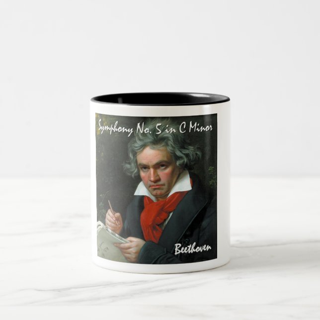 Bicolor Taza de Ludwig van Beethoven (Centro)