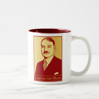 Bicolor Taza de Ludwig von Mises
