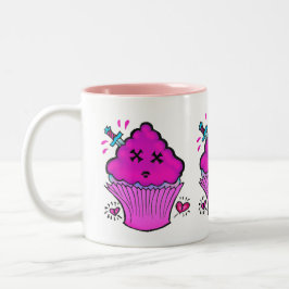 Bicolor Taza de magdalena adorable hasta la muerte