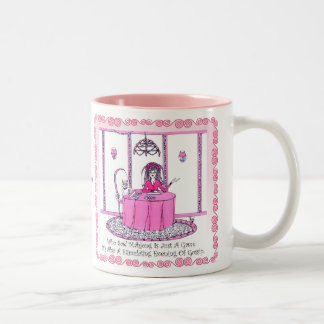 Bicolor TAZA de Mahjong