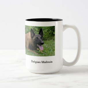 Bicolor Taza de Malinois del belga