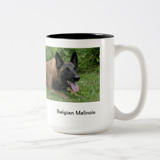 Bicolor Taza de Malinois del belga