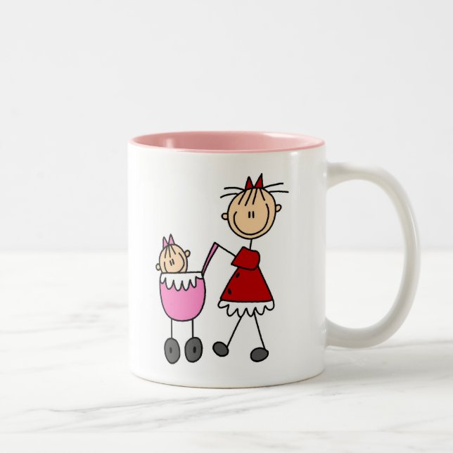 Bicolor Taza de mamá y bebé (Derecha)