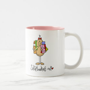 Bicolor Taza de mani de scrapbooking