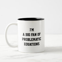 Taza de matemáticas divertidas: soy un gran fanáti