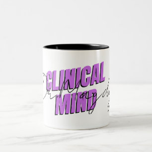 Bicolor Taza de médico de mente clínica personalizada   No
