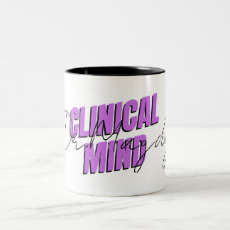 Bicolor Taza de médico de mente clínica personalizada | No