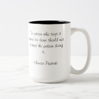 Bicolor Taza de motivación