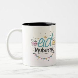 Bicolor taza de Mubarak del eid