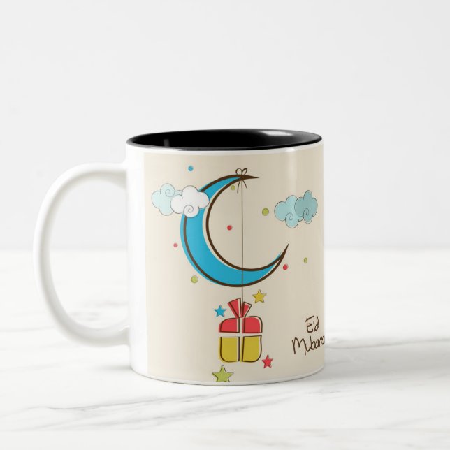 Bicolor taza de Mubarak del eid (Izquierda)