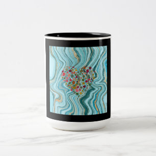 Bicolor taza de mugre