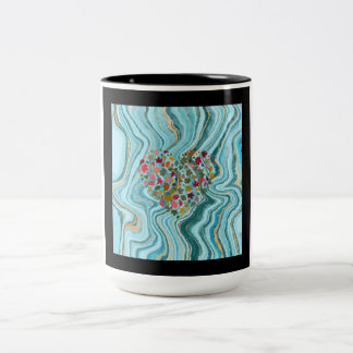 Bicolor taza de mugre