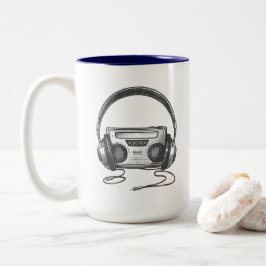Bicolor Taza de música