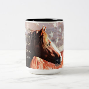 Bicolor Taza de MustangWILD