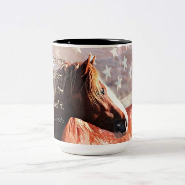 Bicolor Taza de MustangWILD (Centro)