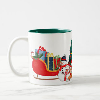 Bicolor Taza de Navidad