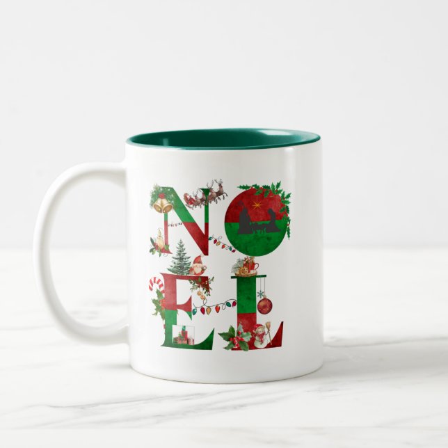 Bicolor Taza de Navidad (Izquierda)
