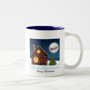 Bicolor Taza de Navidad