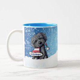 Bicolor Taza de Navidad Bouvier des Flandres