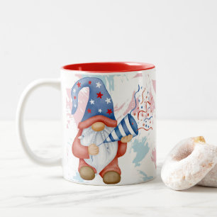 Bicolor Taza de Navidad de GNOME, para amantes de Gnome, C