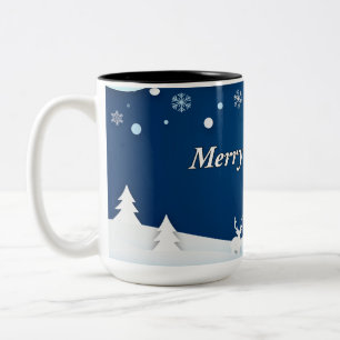 Bicolor Taza de Navidad Deseos de Invierno