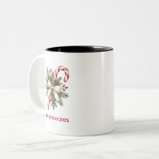 BICOLOR TAZA DE NAVIDAD FAMILIAR
