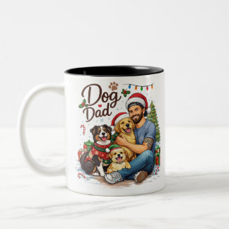 Bicolor Taza de Navidad Mejor Papá Perro del Mundo – Regal