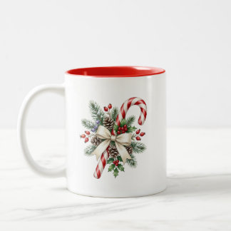 Bicolor Taza de Navidad personalizada de dos tonos con for