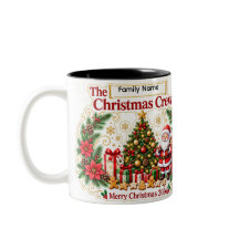 Taza de Navidad personalizada para la familia