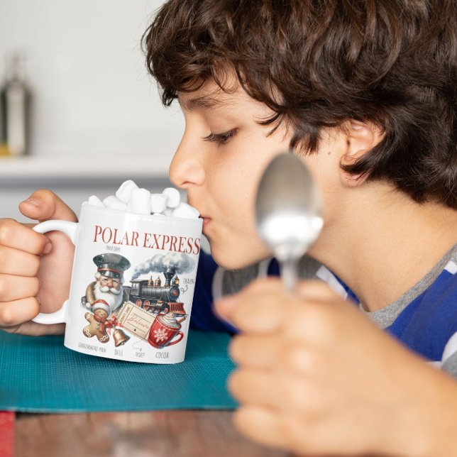 Bicolor Taza de Navidad Polar Express (Subido por el creador)