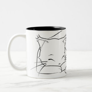 Bicolor Taza de Neko Naptime