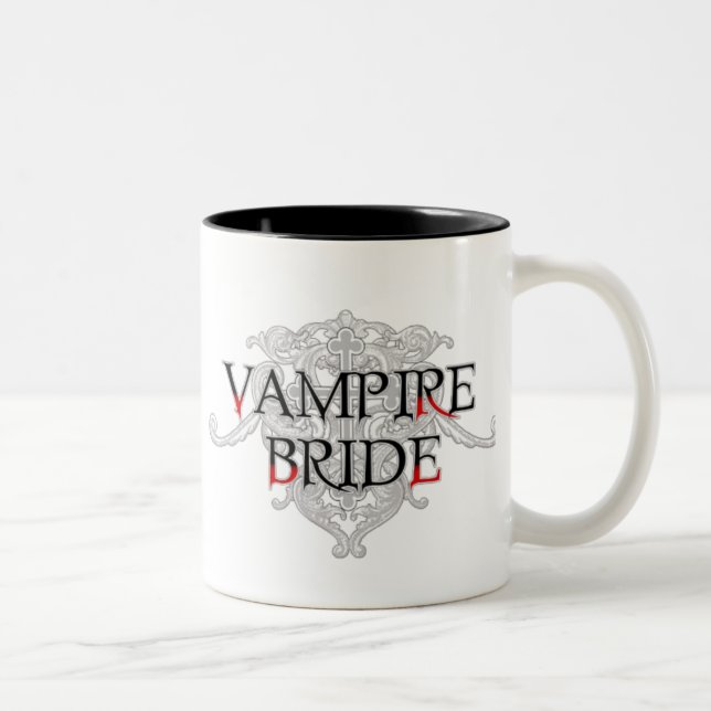 Bicolor Taza de Novia Vampiro (Derecha)