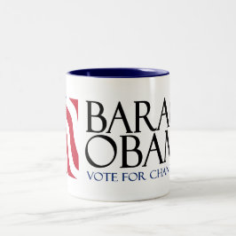 Bicolor Taza de Obama (muchas estilos de la taza