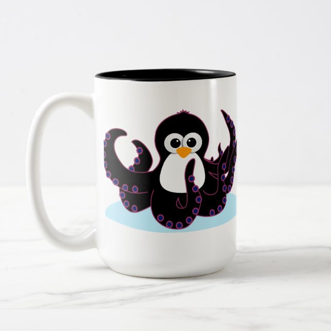 Bicolor Taza de Octopenguin (Izquierda)