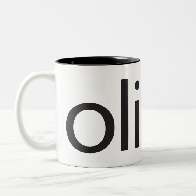 Bicolor Taza de Olivia (Izquierda)