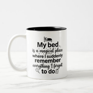 Bicolor Taza de olvido repentino 11 oz de dos tonos