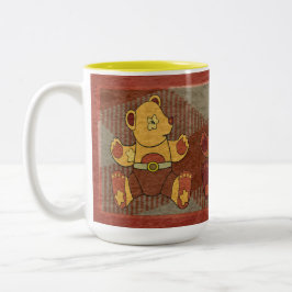 Bicolor Taza de ositos de peluche