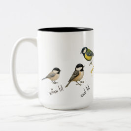 Bicolor Taza de pájaro – Taza de café de acuarela de aves 