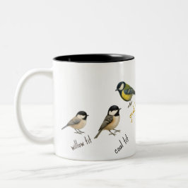 Bicolor Taza de pájaro – Taza de café de acuarela de aves 